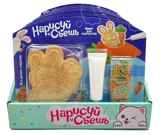  Набор для творчества Нарисуй и съешь "Зайка" (блок 12шт 59г) в Вышнем Волочке