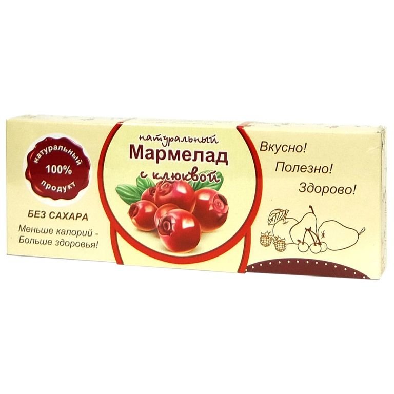  Мармелад натуральный "Клюква" 140г в Вышнем Волочке