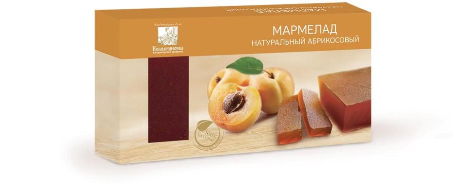  Мармелад пластовый 210г абрикосовый  в Вышнем Волочке